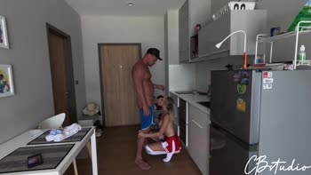 Cail Brodnevski's Date with a Blonde Cheerleader: Raw and Raunchy