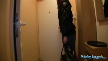 Public Agent - Check out how WET her pussy is when I slide her panties down