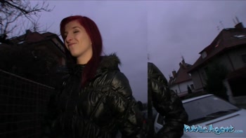 Public Agent - Check out how WET her pussy is when I slide her panties down