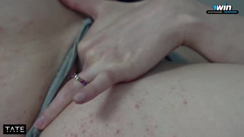 Step Sis Arden Tate's Solo Delight: Fingering to an Intense Orgasm