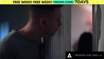 Caught Red-Handed: Stepbrother Spies Bestie's Secret Threesome