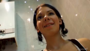 Miniature Brunette Seducer Delights Bearded Beast