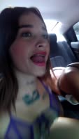 Maleja_fox's Cheating Wife Car Sex: Hot Blonde Creampie