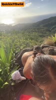 QuickieVSwild's Hiking Adventure: Cum-Slick Tits and White Dick
