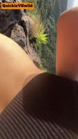 QuickieVSwild's Hiking Adventure: Cum-Slick Tits and White Dick