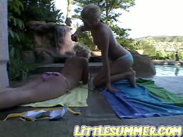 Selina 18's Sunny Fling: Teen (18+) Lesbians Get Frisky in Nature