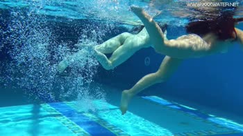 Diana's Sizzling Underwater Lesbian Affair with Sheril