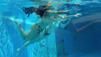 Diana's Sizzling Underwater Lesbian Affair with Sheril