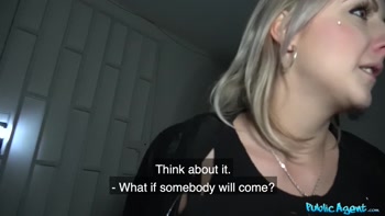 Her impressive boobs covered in my jizz - Public Agent