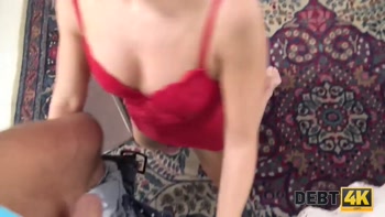 DEBT4k. Seductive dame uses her sexual charms to get rid of debts