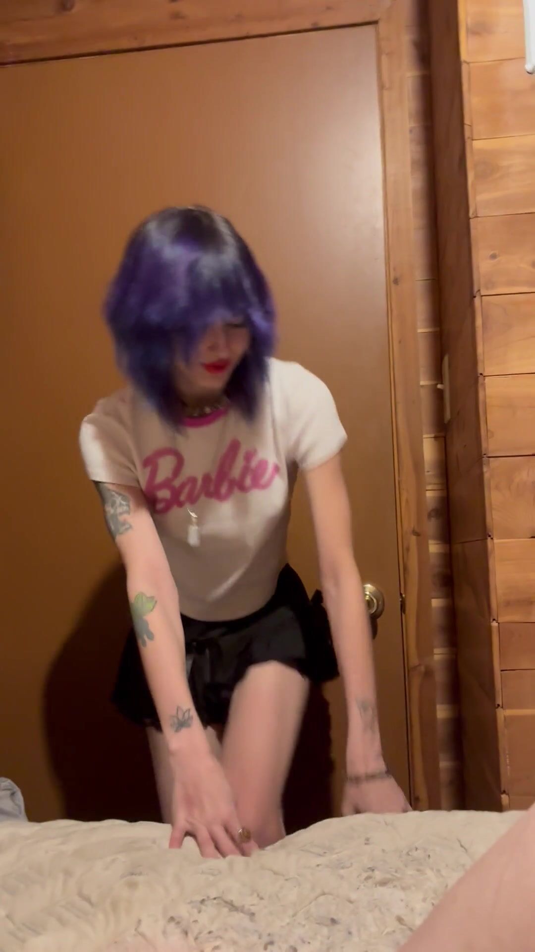 Emo Slut Rides Cock & Gets Creampied
