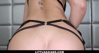 LittleAsians - Tiny Asian Babe Shows Off And Dildos Herself