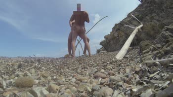 Juicy July's Surprise Beach Seduction