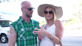 Kelsey Kane's Road Trip Orgy: Blonde Bombshell Licked and Fucked in the RV