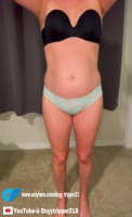 DayyTripper22's Sexy Strip Show: Shaved Pussy Up Close