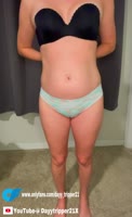 DayyTripper22's Sexy Strip Show: Shaved Pussy Up Close