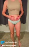 DayyTripper22's Sexy Strip Show: Shaved Pussy Up Close