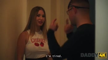 DADDY4K. A Horny Blonde Seduced her Boyfriend's Father