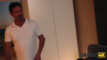 DADDY4K. A Horny Blonde Seduced her Boyfriend's Father