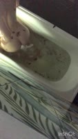 LittleRina16's Sultry Bathroom Solo - Tattooed Teen (18+) Masturbates to Music