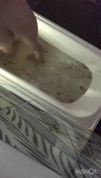 LittleRina16's Sultry Bathroom Solo - Tattooed Teen (18+) Masturbates to Music