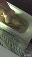 LittleRina16's Sultry Bathroom Solo - Tattooed Teen (18+) Masturbates to Music