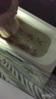 LittleRina16's Sultry Bathroom Solo - Tattooed Teen (18+) Masturbates to Music