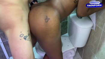 AngelikaSuarez Seduces Bartender in Bathroom Romp
