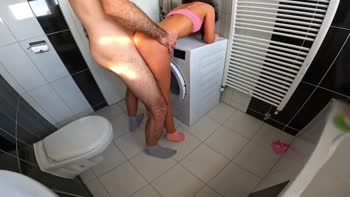 Missxtina's Bathroom Orgy: Wild Sex in Empty House