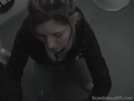 Public Encounter: Busty Teen (18+) Sucks Cock in Shocking Blowjobs