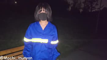 Mochi_inunyan's Park Seduction: Exposed, Licking & Climaxing in Uniform