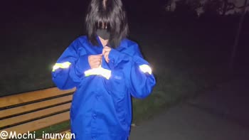 Mochi_inunyan's Park Seduction: Exposed, Licking & Climaxing in Uniform