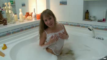 Hot Blonde Teen (18+) Fingers Her Way to Orgasm