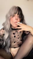 Tame Me Ivy's Smoking Sensation: Perky Tits, Shaved Pink Pussy, Solo Alt Girl