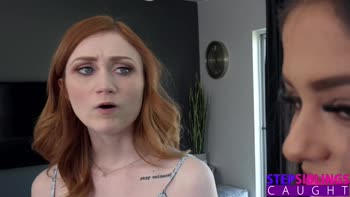 Scarlet Skies' Stepdad Fantasy: Big Dick Threesome & Deepthroat Blowjob