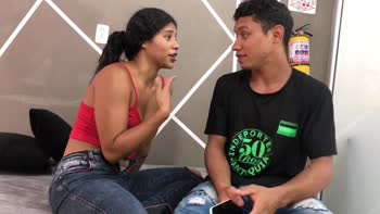 JohannaSK's Racy POV: Teen (18+) Sister Begs for Big Brother's Thick Cock