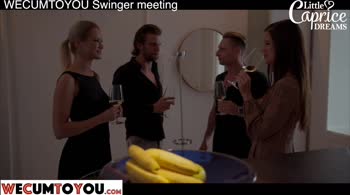 Vienna Swingers Unleash Steamy Foursome Frenzy with Little Caprice