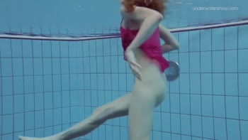 Anna's Sizzling Underwater Tease: Small-Titted Russian Babe