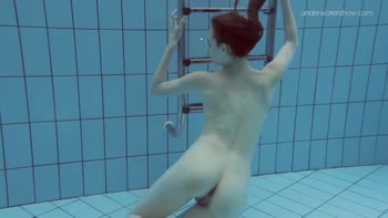 Anna's Sizzling Underwater Tease: Small-Titted Russian Babe