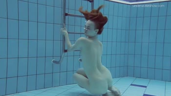 Anna's Sizzling Underwater Tease: Small-Titted Russian Babe