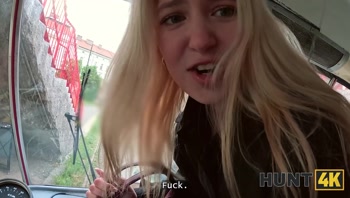 HUNT4K. Nikoletta Queen pussy's leaking when he sees me fucking...