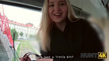 HUNT4K. Nikoletta Queen pussy's leaking when he sees me fucking...