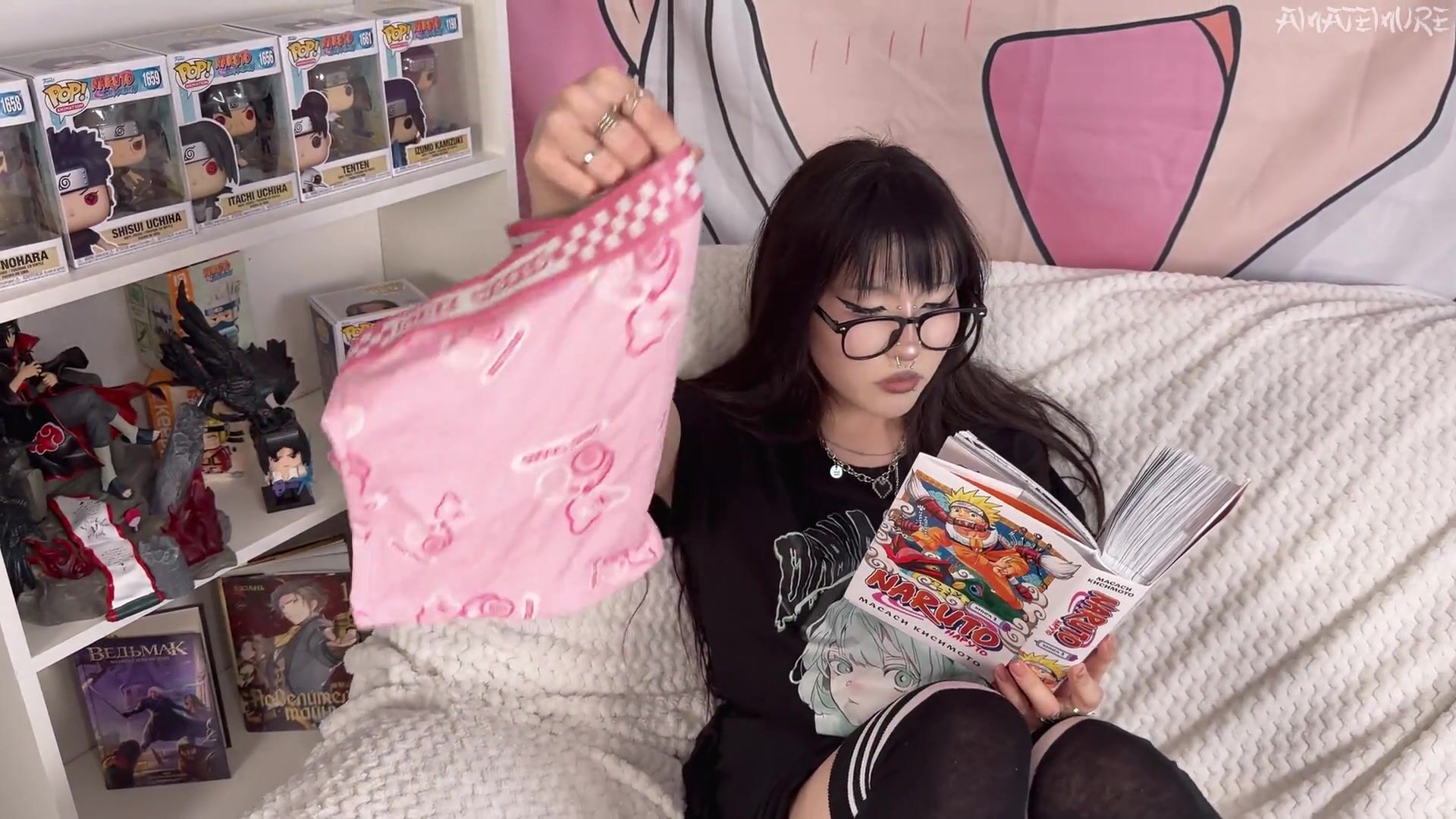 Goth Teen (18+) Japanese wants first Rough Fuck Creampie as Reward