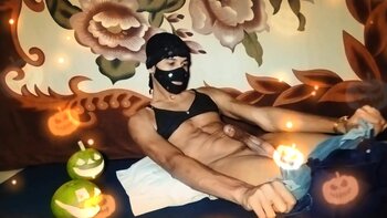 Rosunx's Pumpkin Playdate: Tiny Titted Trans Girl Halloween Delight