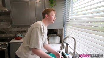 Tanning Stepmilf Invites Her Stepson To Fuck Her Hard