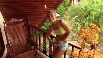Anjelica's Sensual Solo Debut: Stunning Blonde Teen (18+) Exposes Her Charm
