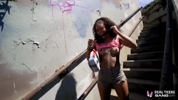 Real Teens (18+) - Black Teen (18+) Scarlit Fucked During Casting
