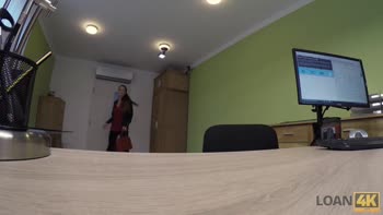 Spontaneous Office Seduction: Loan4K's Czech Casting
