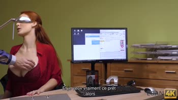 Spontaneous Office Seduction: Loan4K's Czech Casting