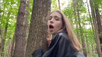 Blonde California Babe Serves Ken Honey in Forest Fuck Fest